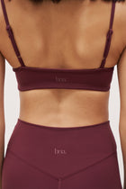 Base Sculpting Cami Bra - Merlot