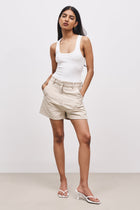 Tailored Bermuda Shorts - Sand