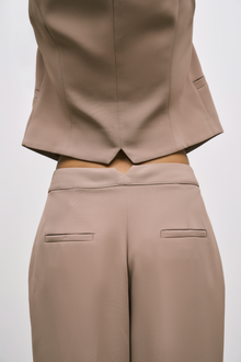 Effortless Wide Leg Trousers - Oak