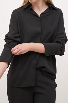 Effortless Oversized Shirt - Black