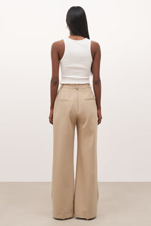 Formal Straight Leg Trousers - Oak