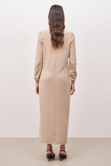 Cashmere Blend Column Maxi Dress - Birch