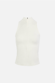 Base Sculpting Sleeveless Zip Up Jacket - Tofu