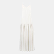 Flowing Dropped Waist Maxi Dress - Ivory