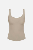 Base Sculpting Tank Top - Taupe