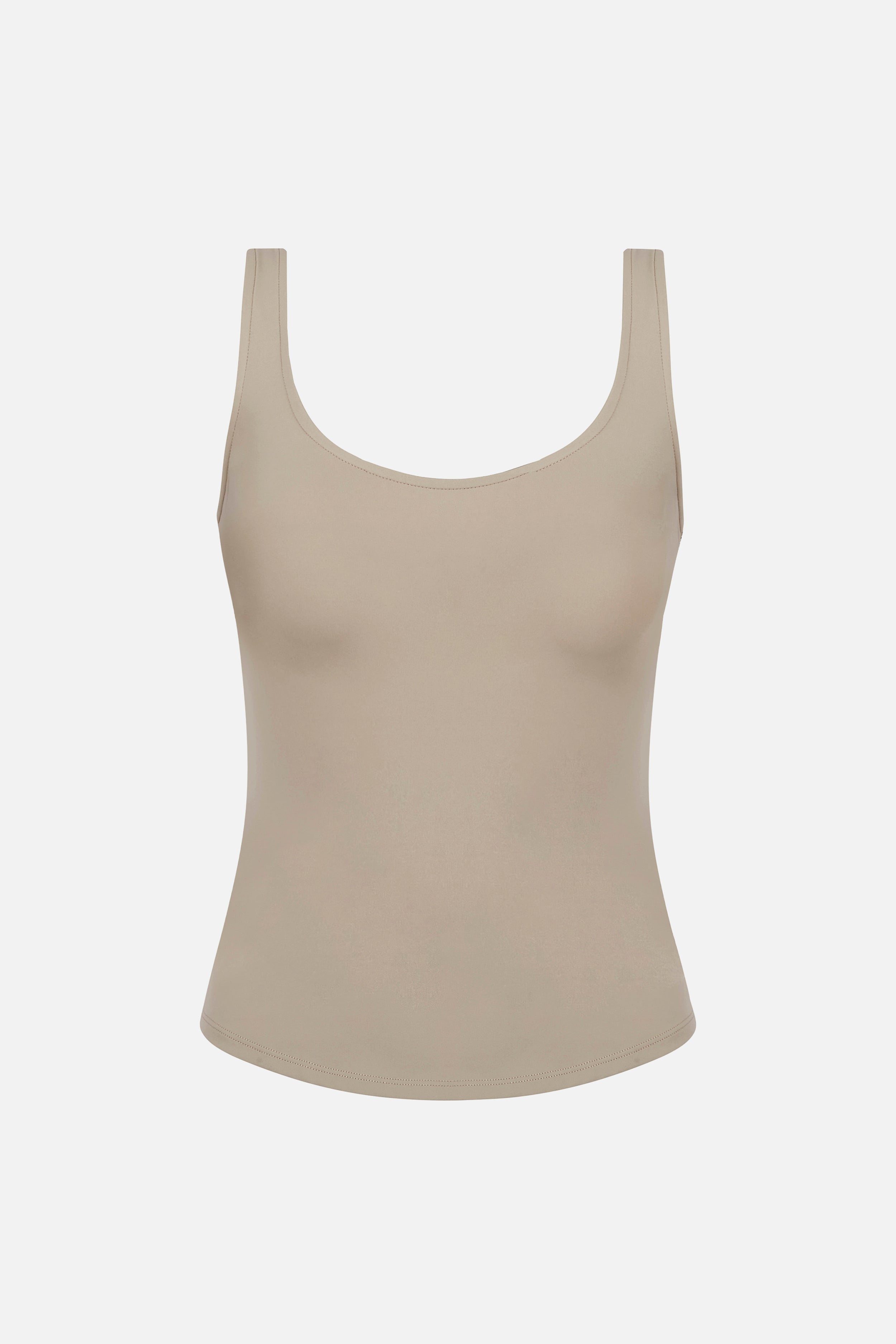 Base Sculpting Tank Top - Taupe