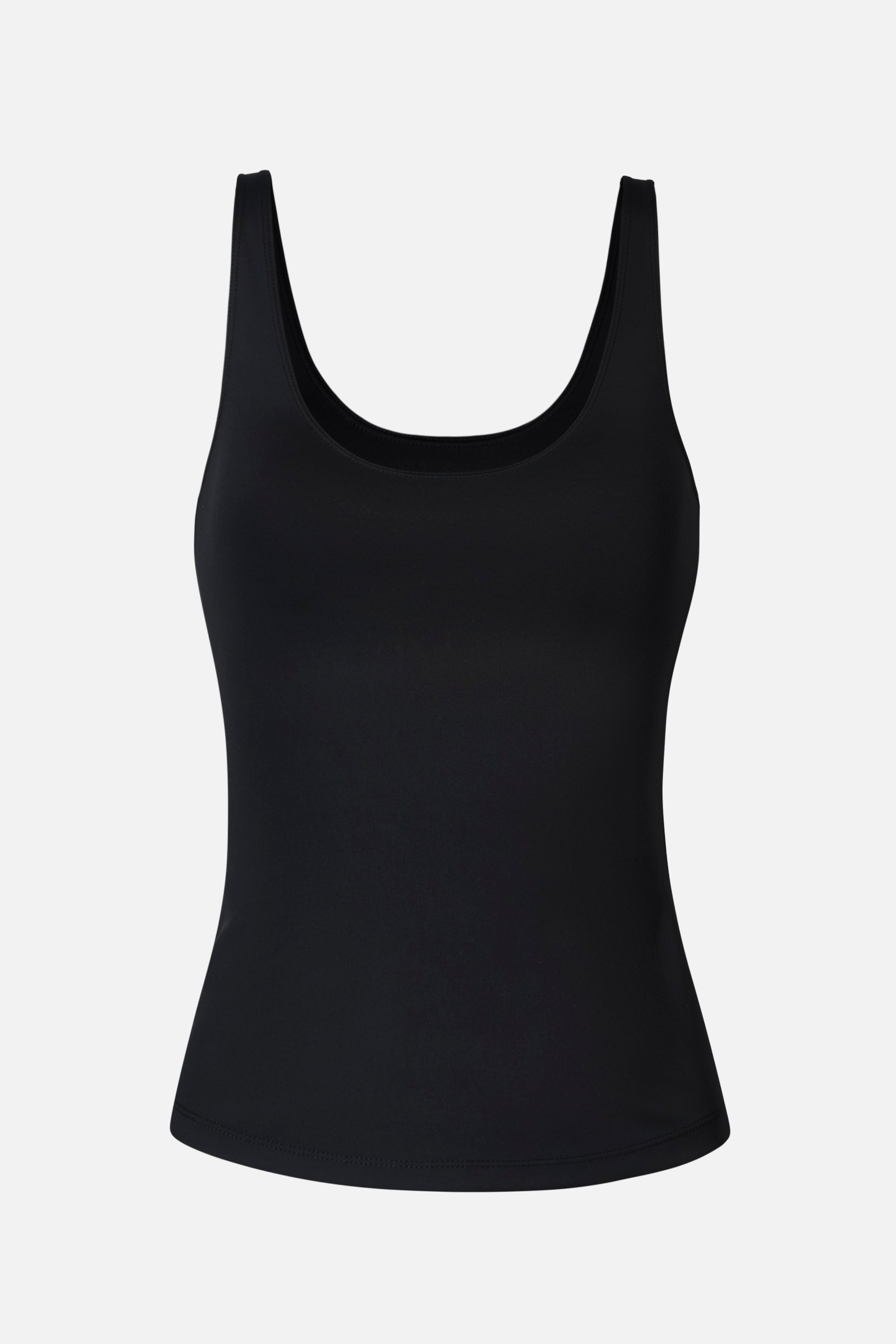 Scoop Neck Tank Top - Black