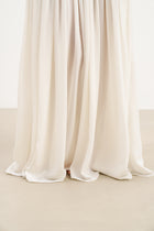 Flowing Dropped Waist Maxi Dress - Ivory