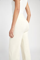 Slouchy Lounge Knit Trousers - Cream