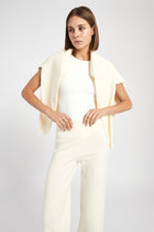 Slouchy Lounge Knit Trousers - Cream