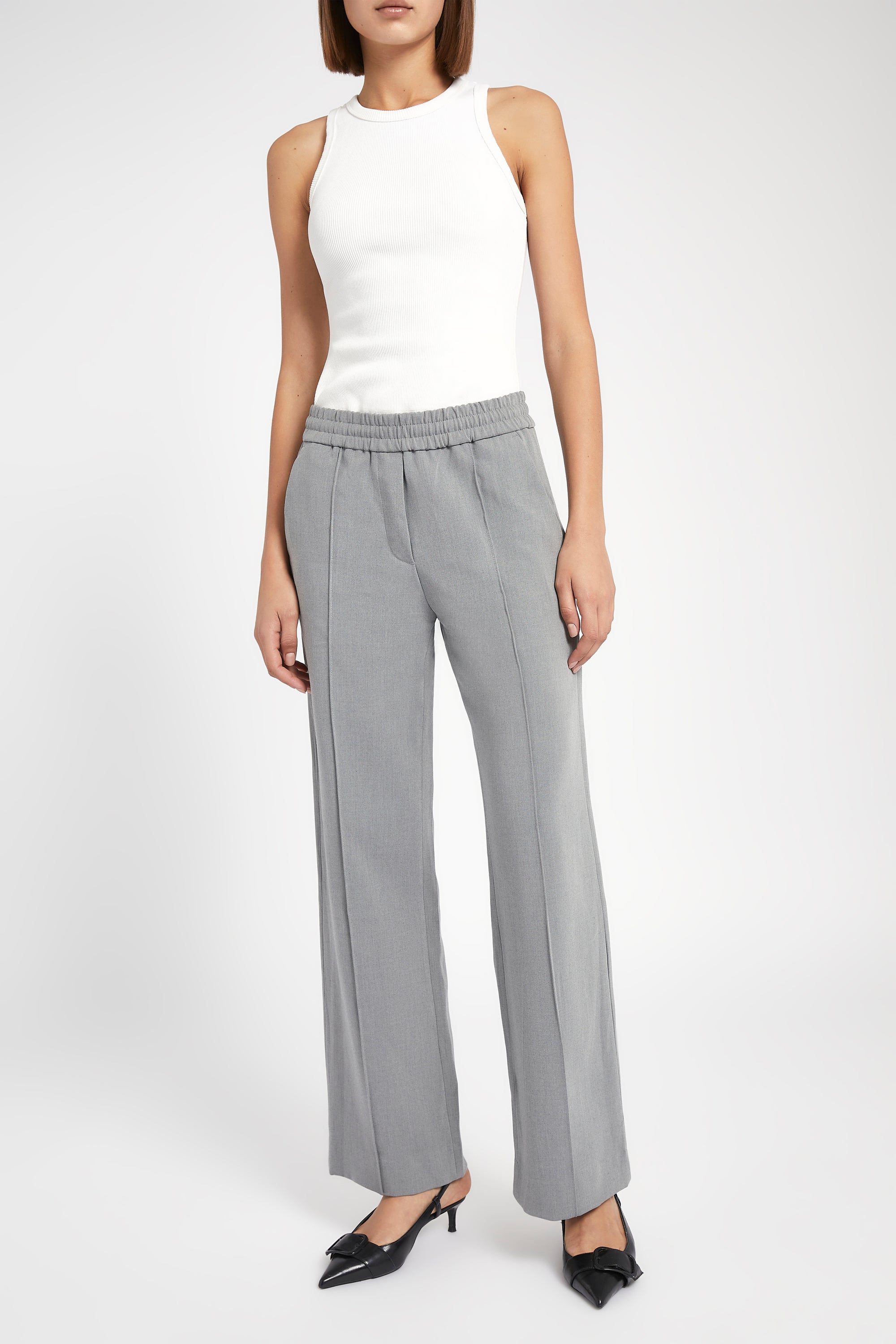 Formal Jogger Trousers - Pebble Grey