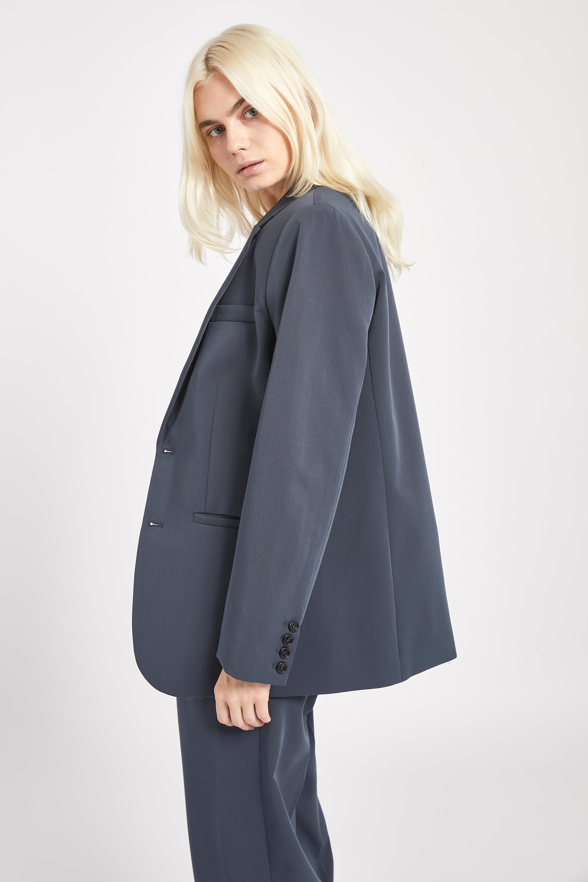 Oversized Dad Blazer - Navy