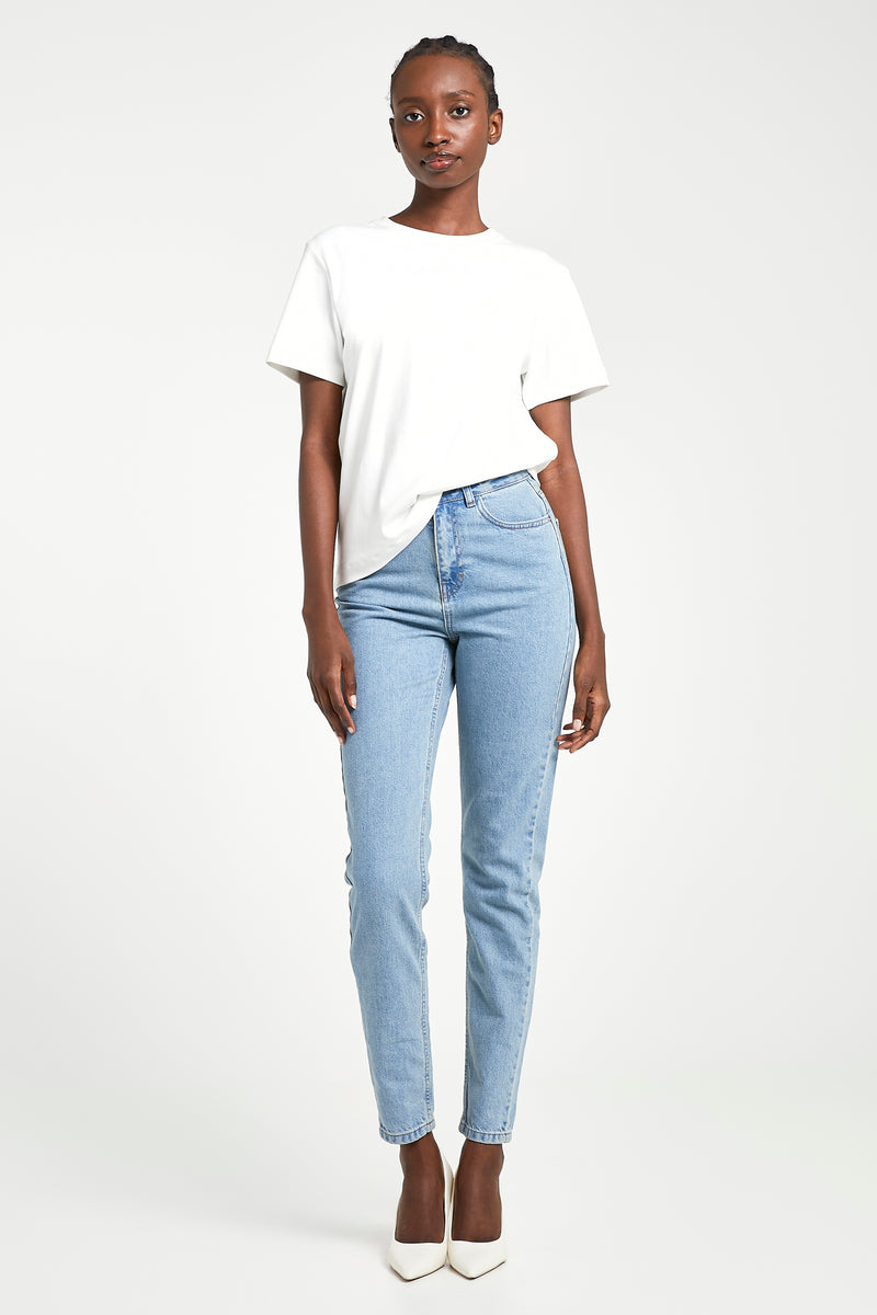 Classic Mom Jeans - Light Blue