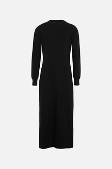 Cashmere Blend Column Maxi Dress - Black