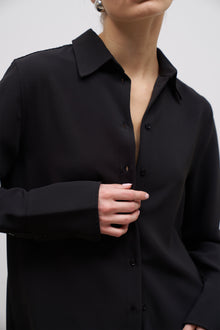 Effortless Oversized Shirt - Black