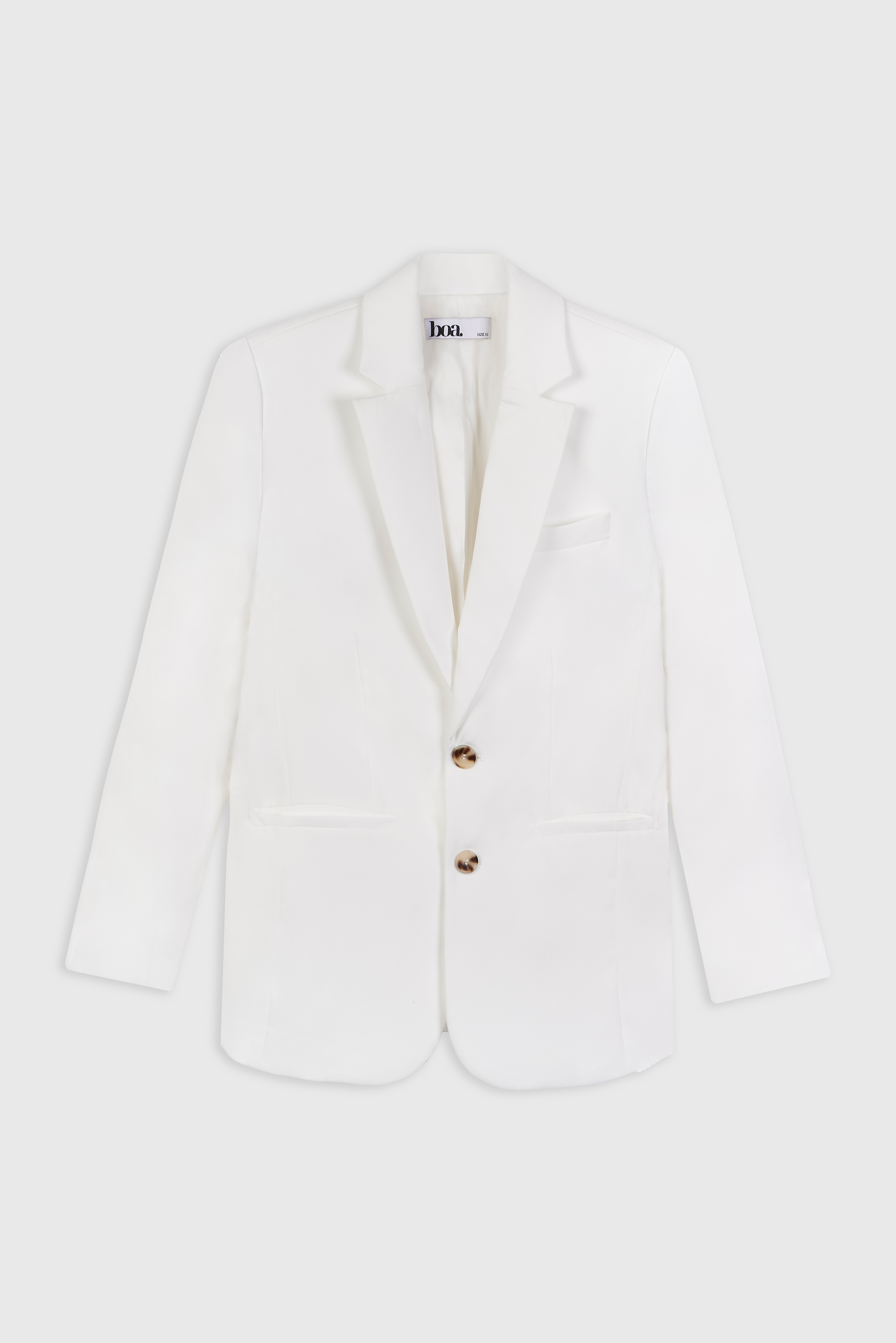 Oversized Dad Blazer - White