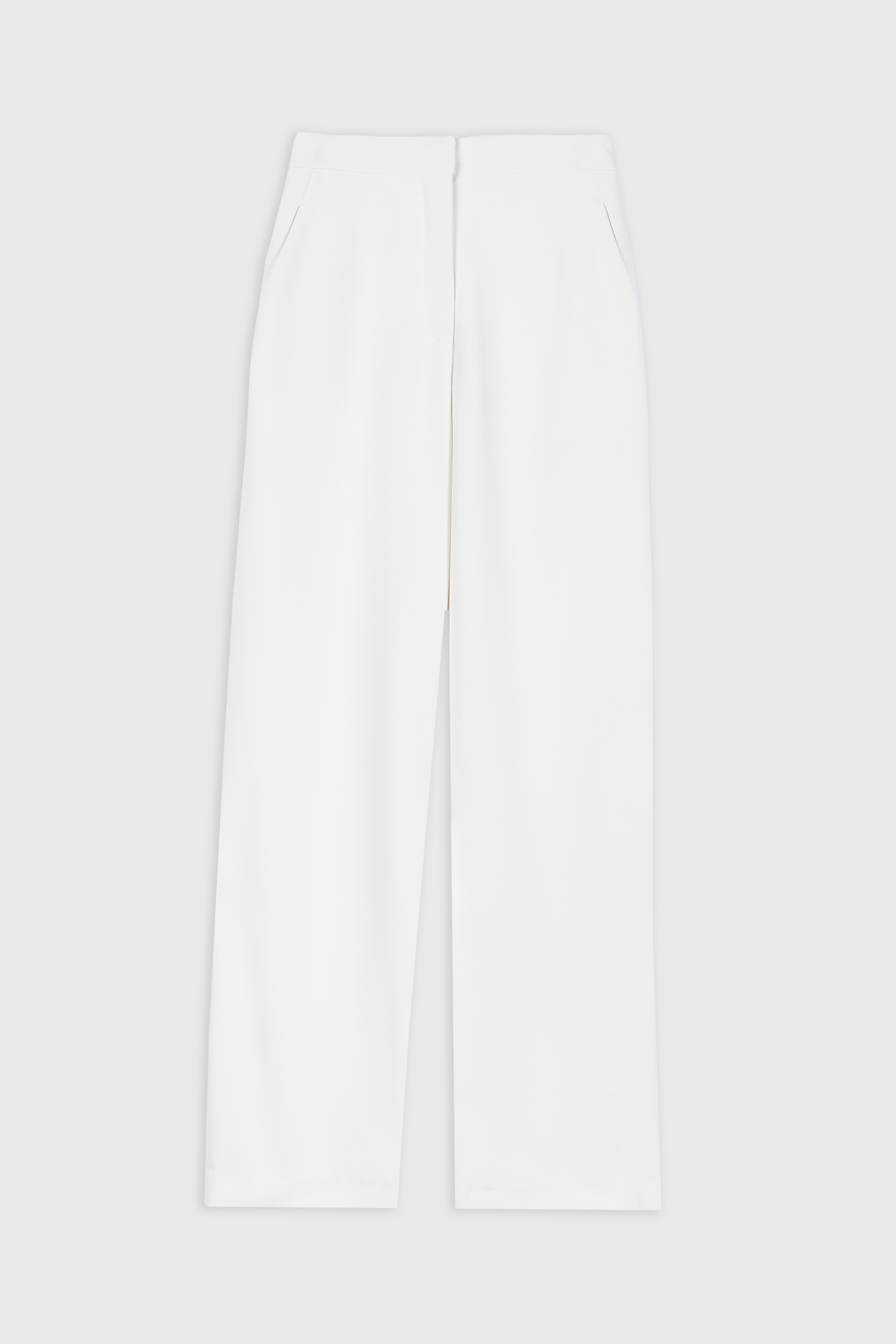 Effortless Wide Leg Trousers - White