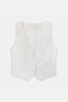 Formal Fitted Waistcoat - Cream