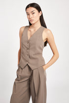 Boxy Waistcoat - Cedar