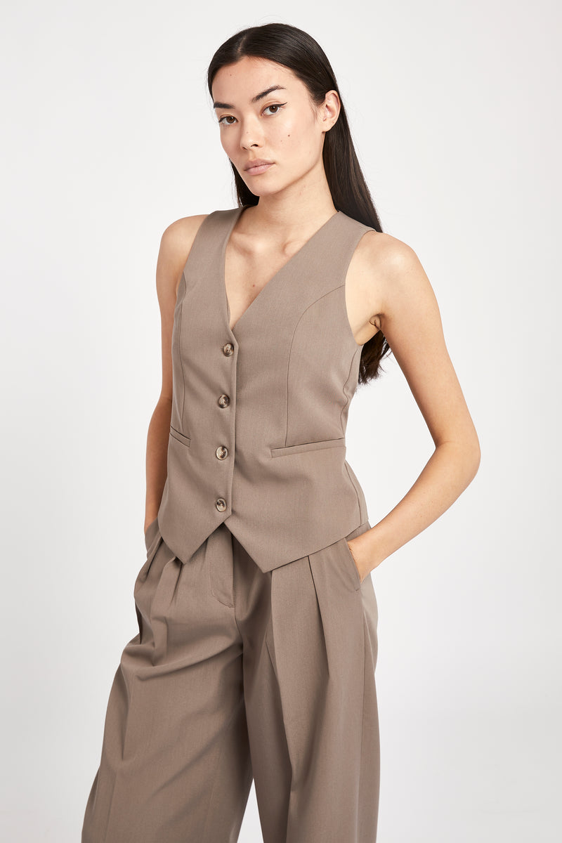 Boxy Waistcoat - Cedar