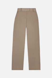 Mid Rise Wide Leg Trousers - Oak