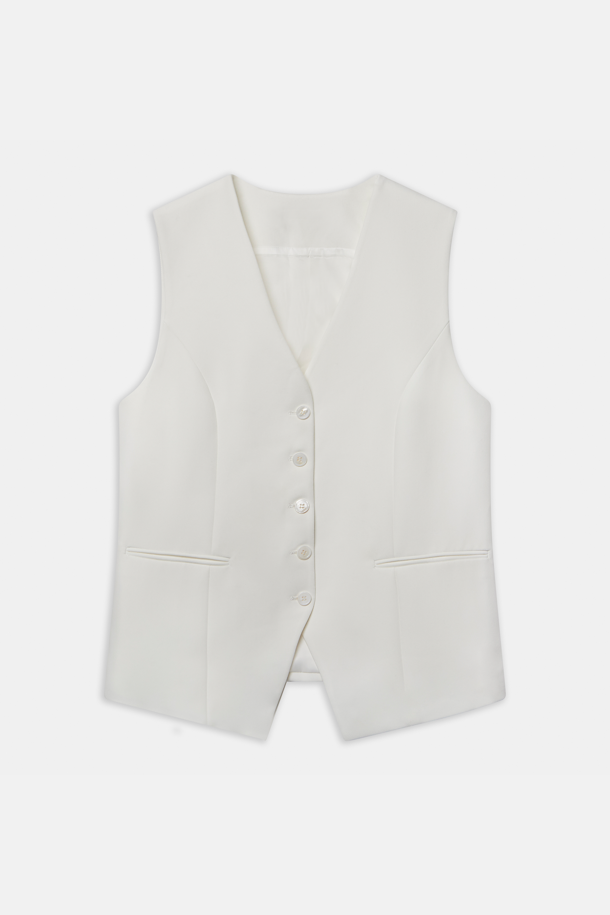 Oversized Waistcoat - Ivory