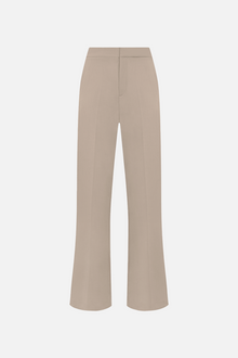 Straight Leg Wool Blend Trousers - Oak