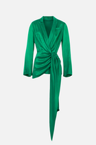 Soft Draped Blazer - Parakeet Green