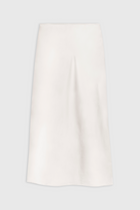 Satin Mid Rise Maxi Skirt - Champagne