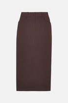 Mid Rise Effortless Maxi Skirt - Truffle