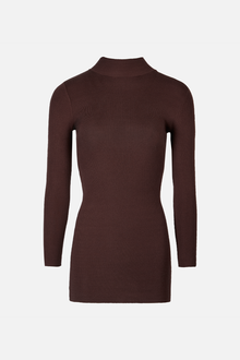 Fine Knit Mini Dress - Truffle