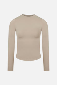 Base Sculpting Long Sleeve Top - Taupe