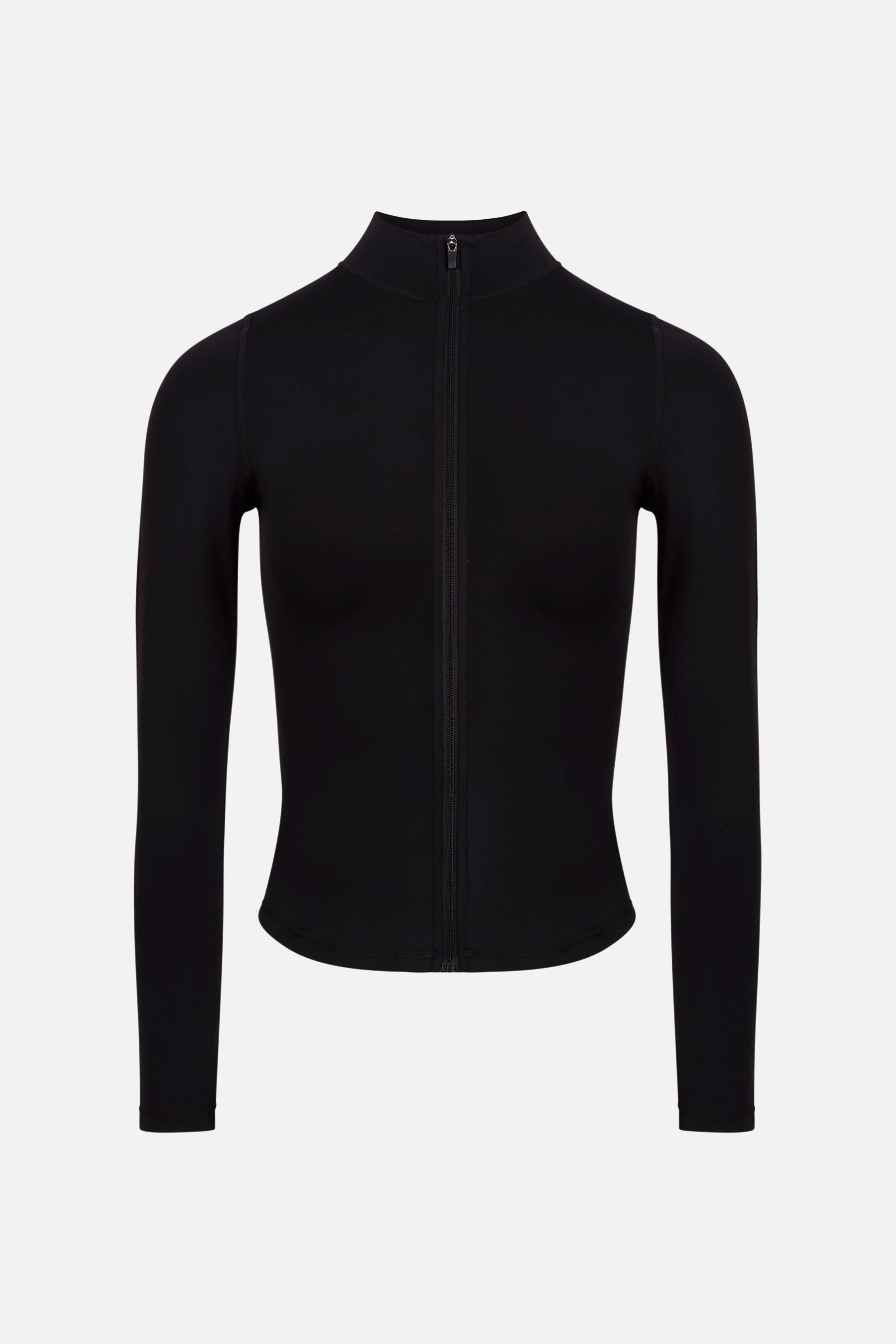 Base Sculpting Zip Up Jacket - Black