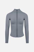 Base Sculpting Zip Up Jacket - Misty Blue