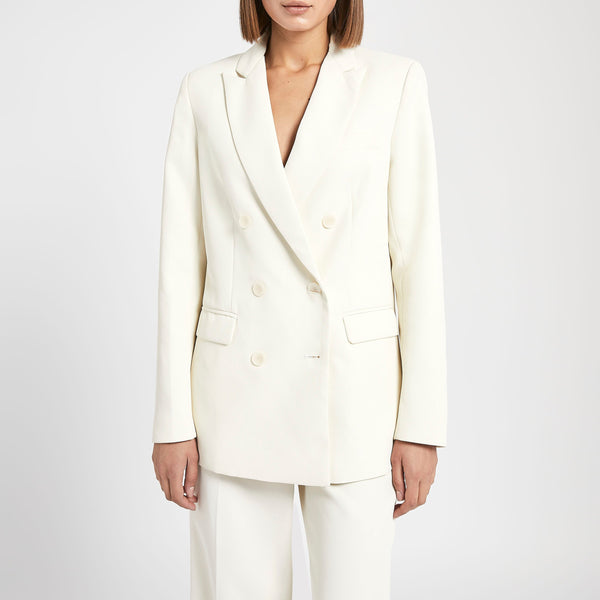 Cream double hotsell breasted suit