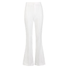 Wide Leg Suit Trousers - White