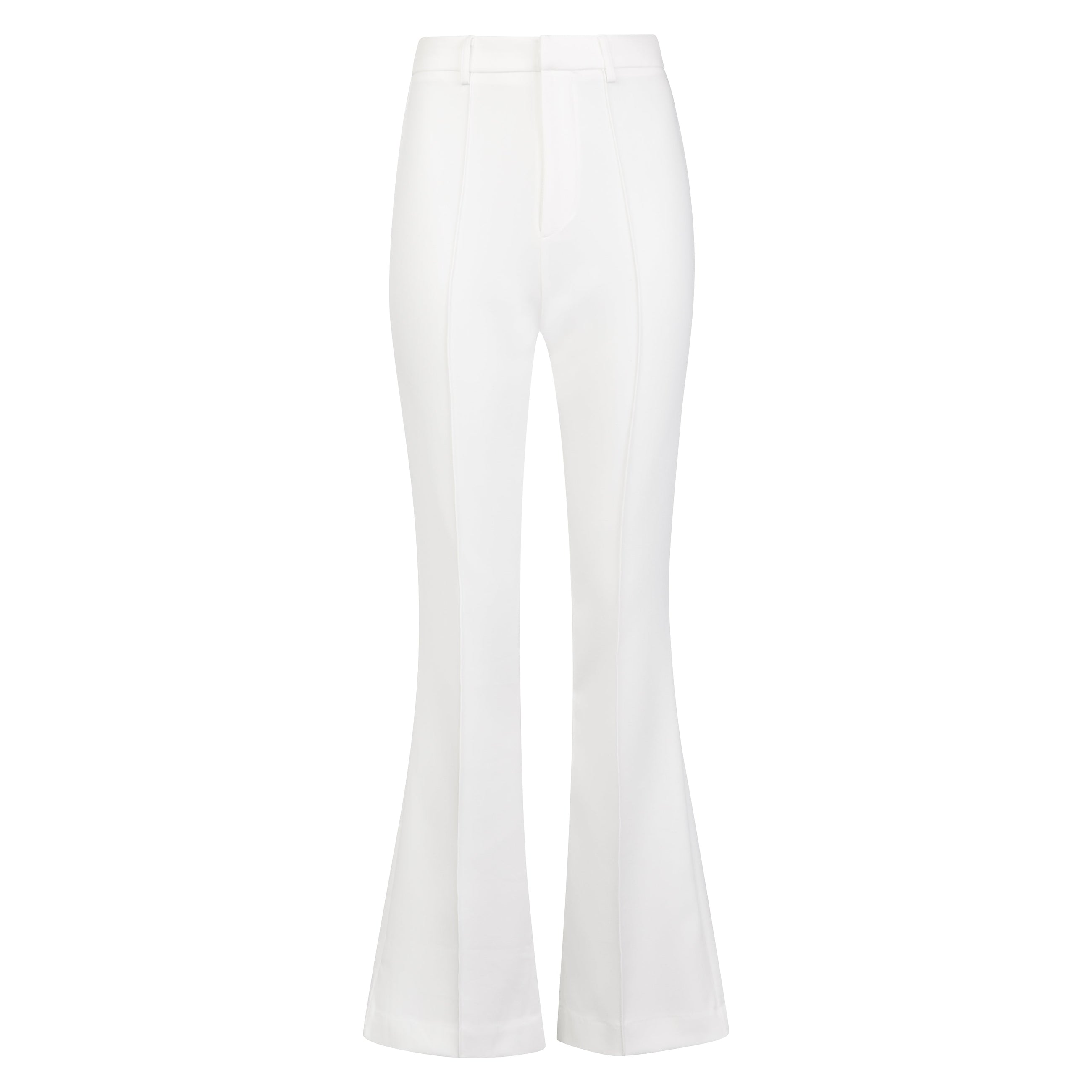 Wide Leg Suit Trousers - White