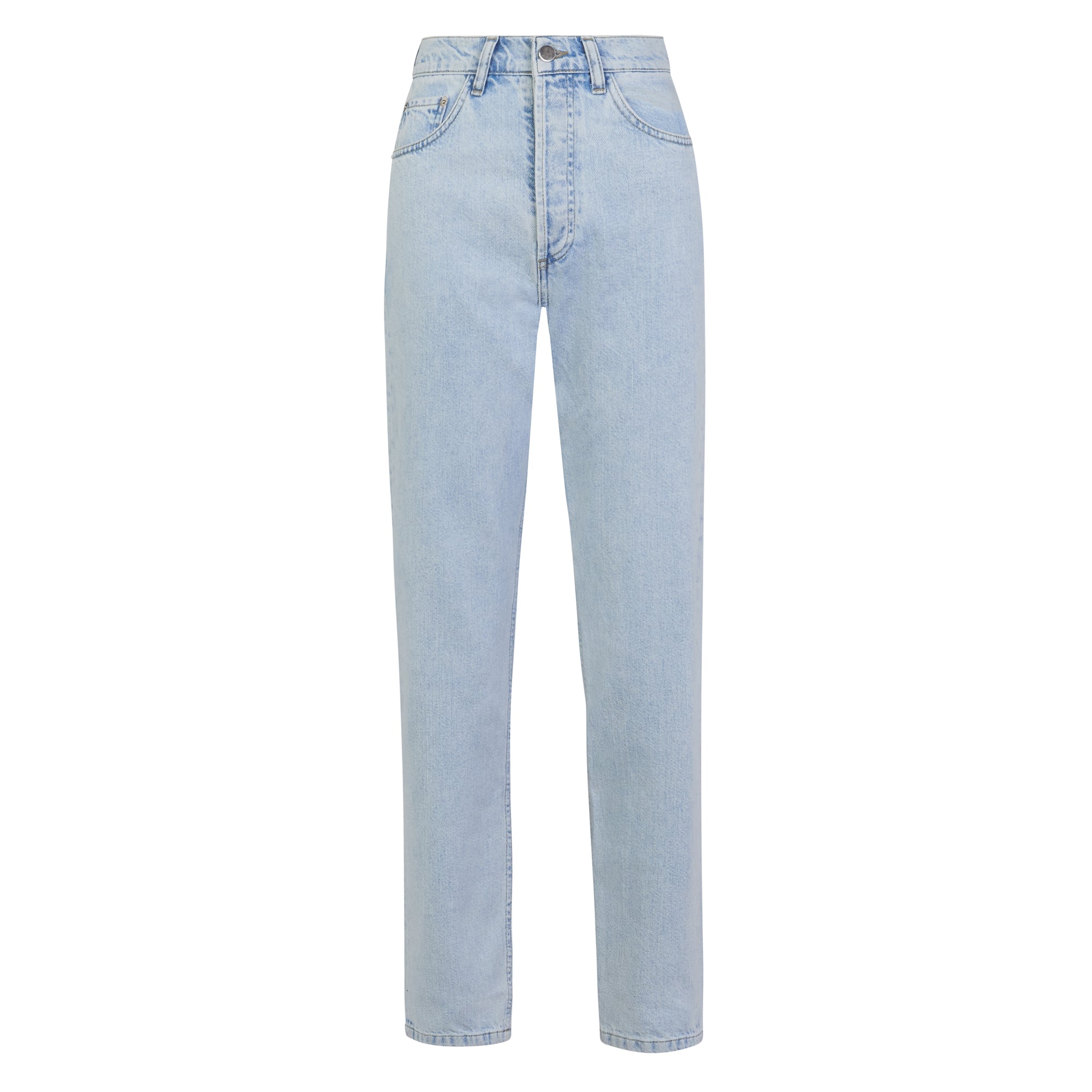 Straight Leg Jeans - Light Blue