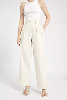 Longline Dad Trousers - Ecru