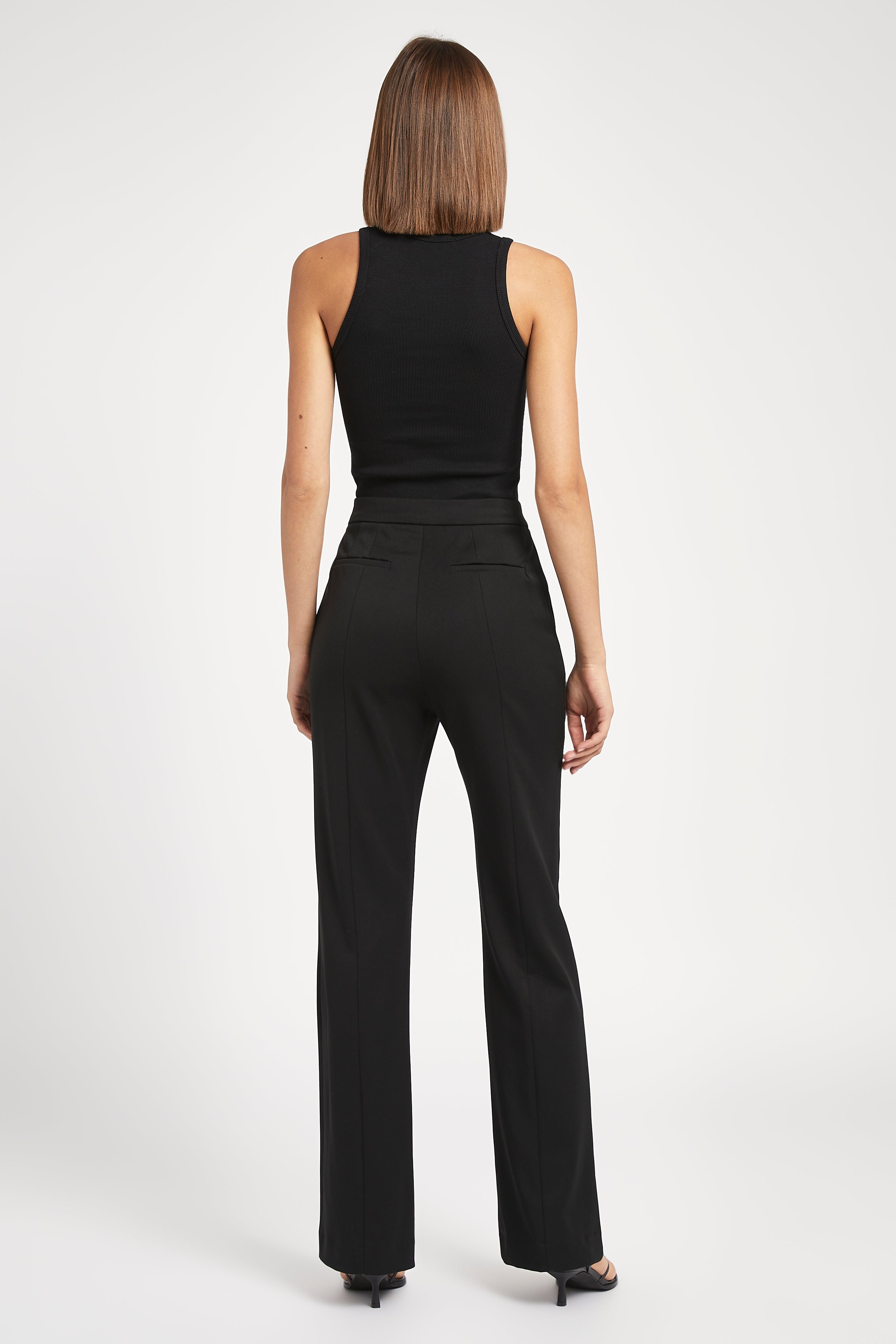 Tailored Suit Trousers - Black