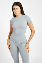 Base Sculpting T Shirt - Misty Blue