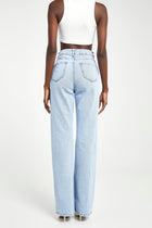 Wide Leg Jeans - Light Blue