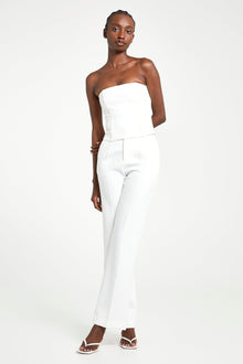 Tailored Strapless Bodice - White