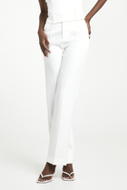 Tailored Straight Leg Trousers - White