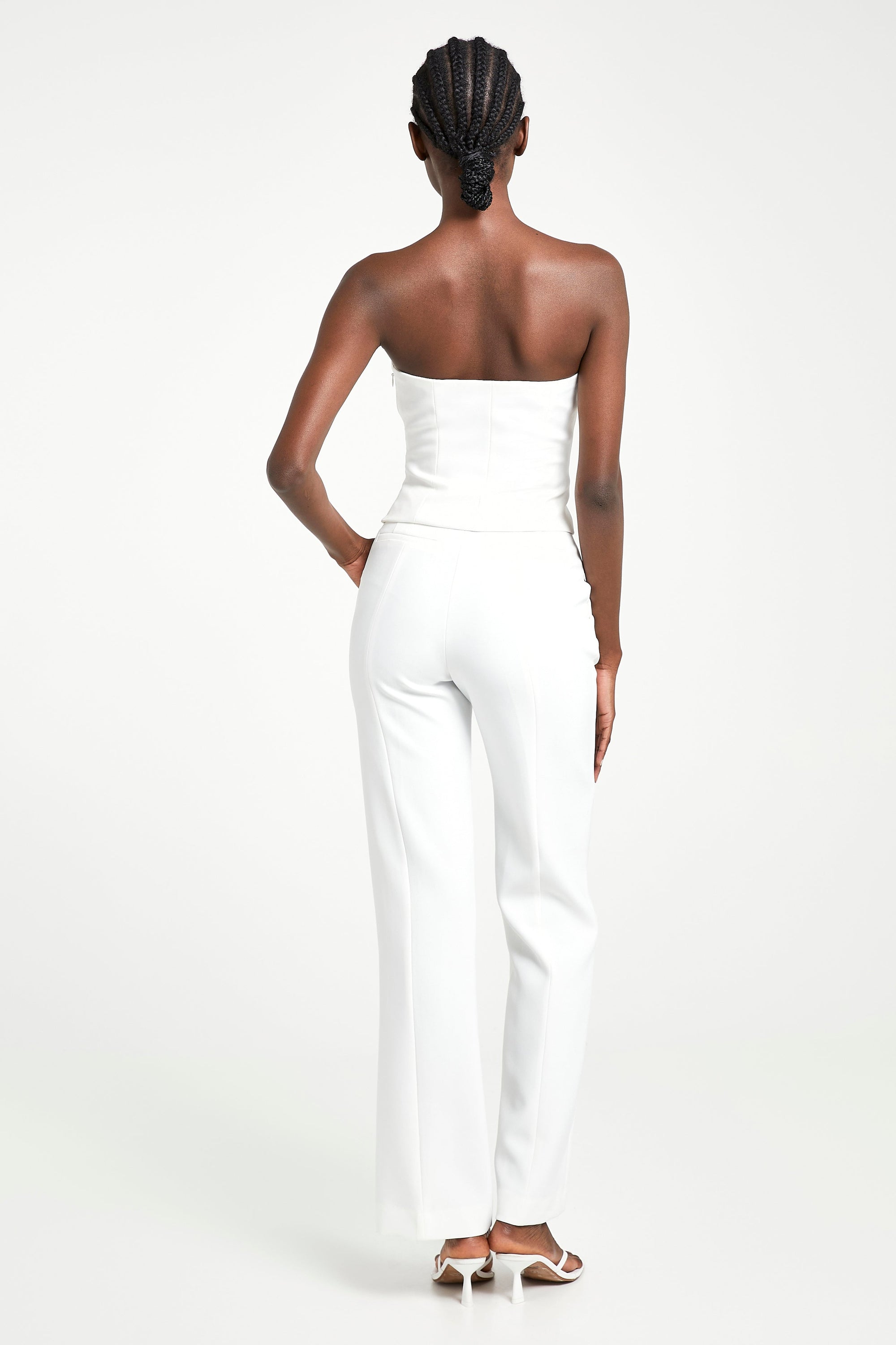 Tailored Strapless Bodice - White