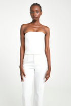 Tailored Strapless Bodice - White