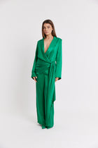 Soft Draped Blazer - Parakeet Green