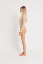 Cotton Longsleeve Bodysuit - Oak