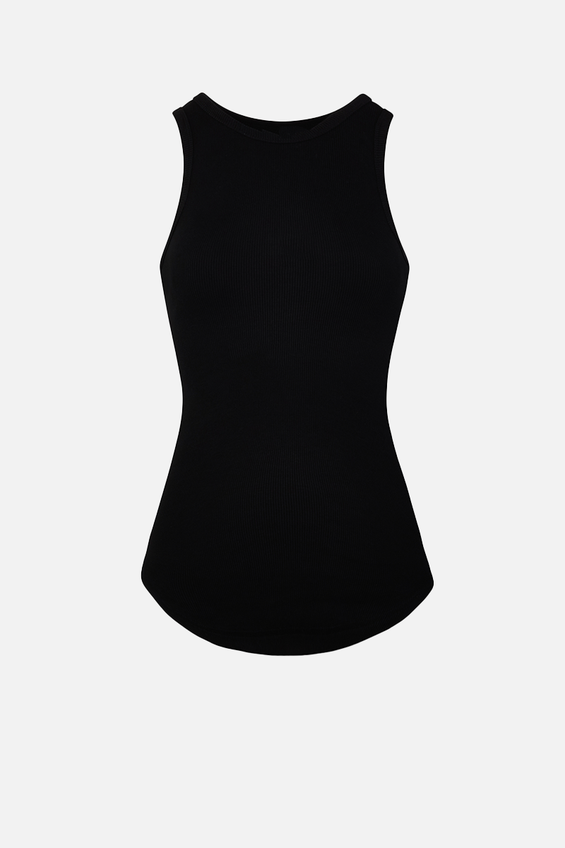 Black baggy vest top online