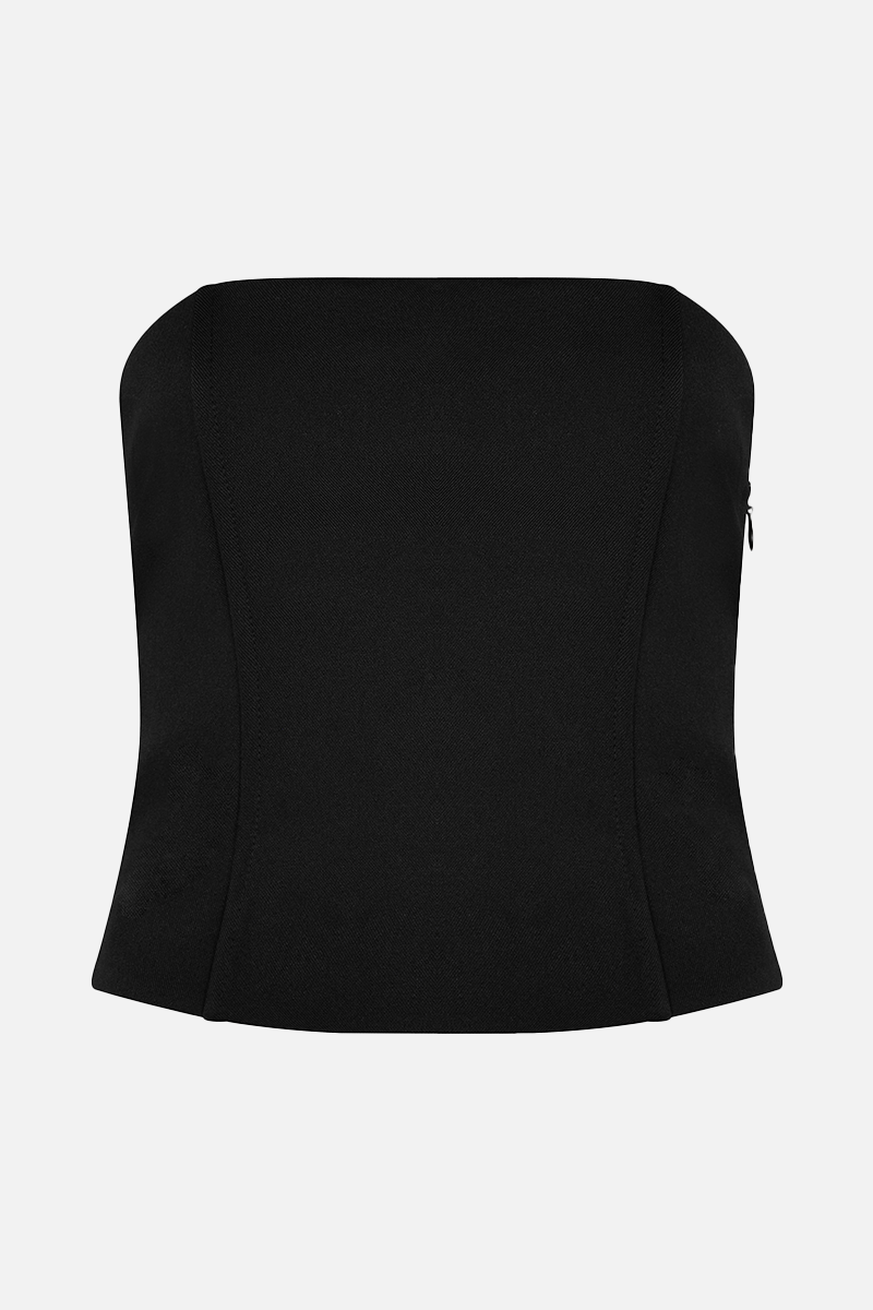 Tailored Strapless Bodice - Black